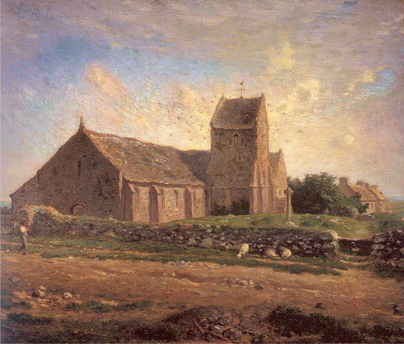 Jean-Franc Millet The Church of Greville France oil painting art